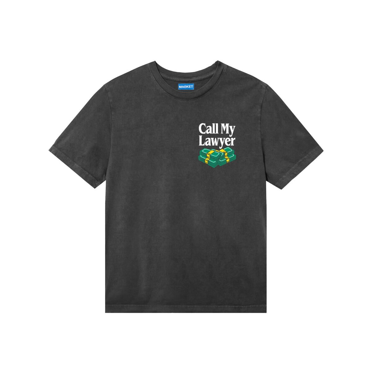 MA®️KET Slip And Fall Tee 'Washed Black'