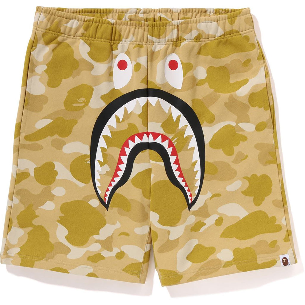 COLOR CAMO SHARK SWEAT SHORTS MENS