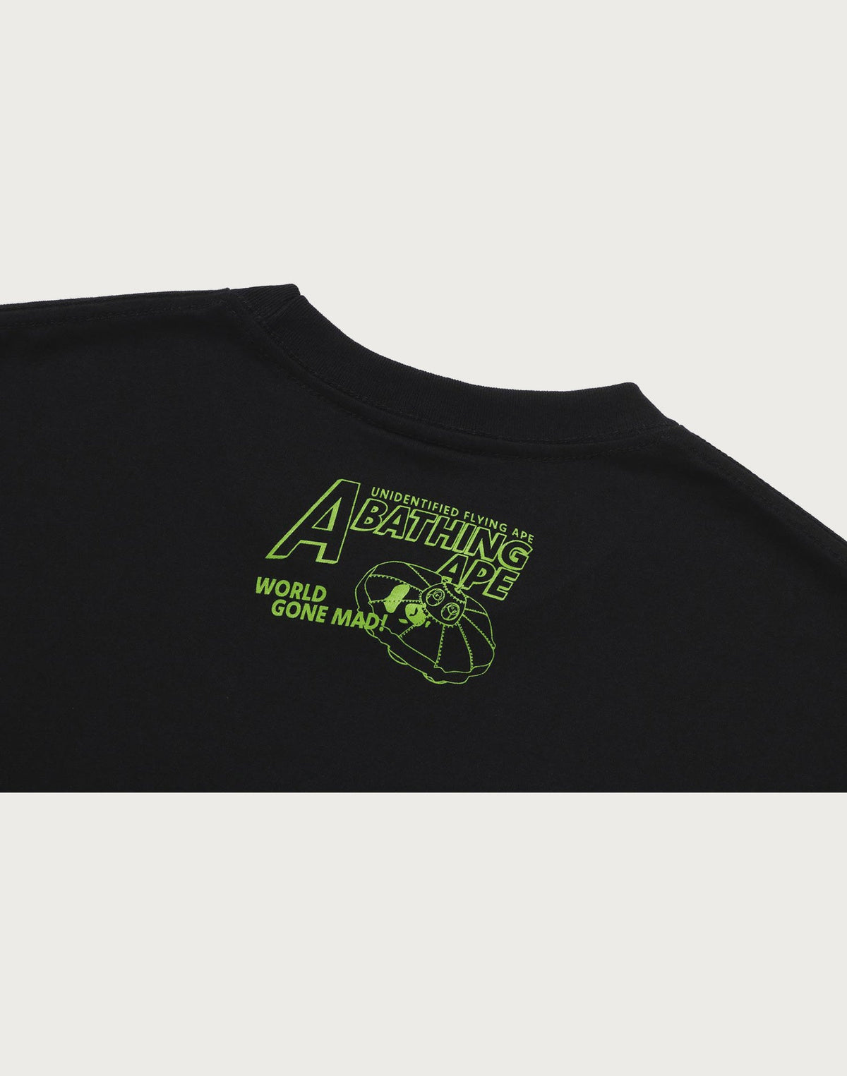 APE HEAD UFO ON MOON TEE MENS