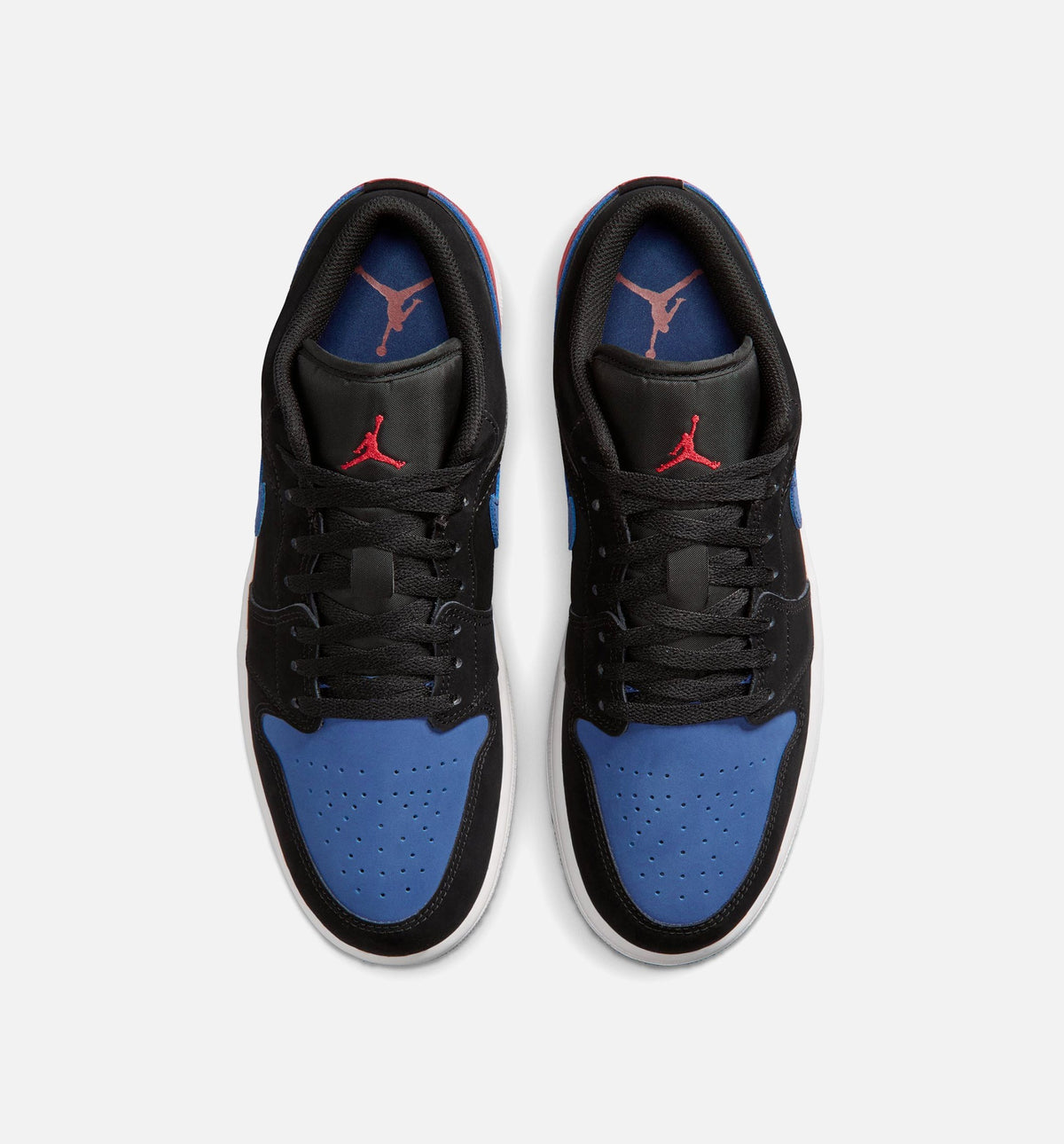 Air Jordan 1 Low Men's Lifestyle Shoes | Black / Summit White / True Blue / Varsity Red