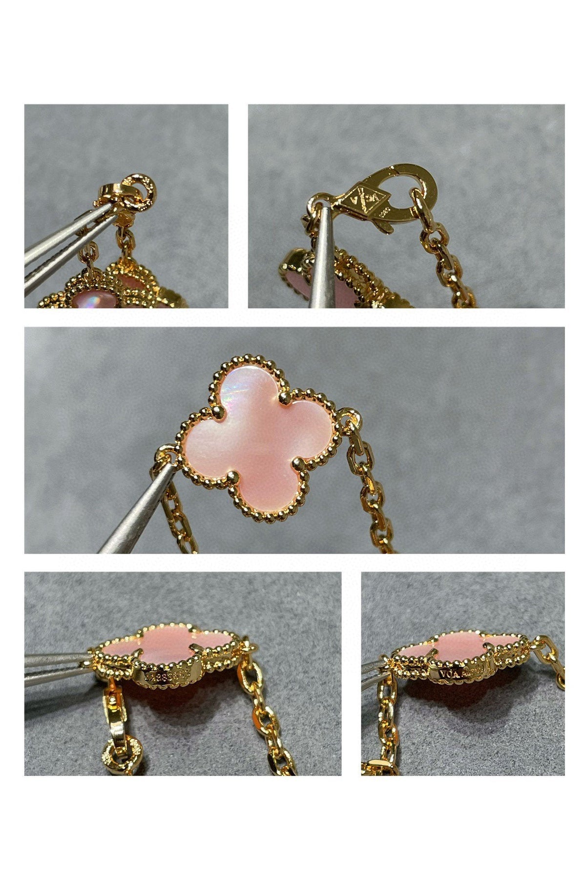 Van Cleef & Arpels CLOVER 10 MOTIF PINK MOP