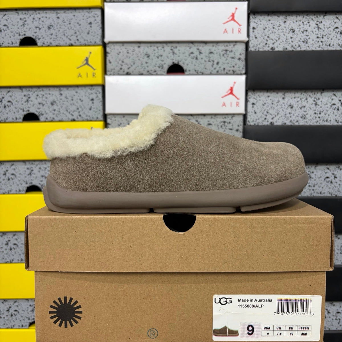 UGG Tasman Slipper – Unisex Wool-Lined Suede Moccasin in Sand