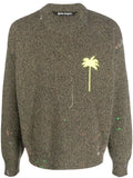 Palm Angels Palm Tree-embroidered jumper