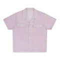 Pink Second Layer SS Open Collar Shirt