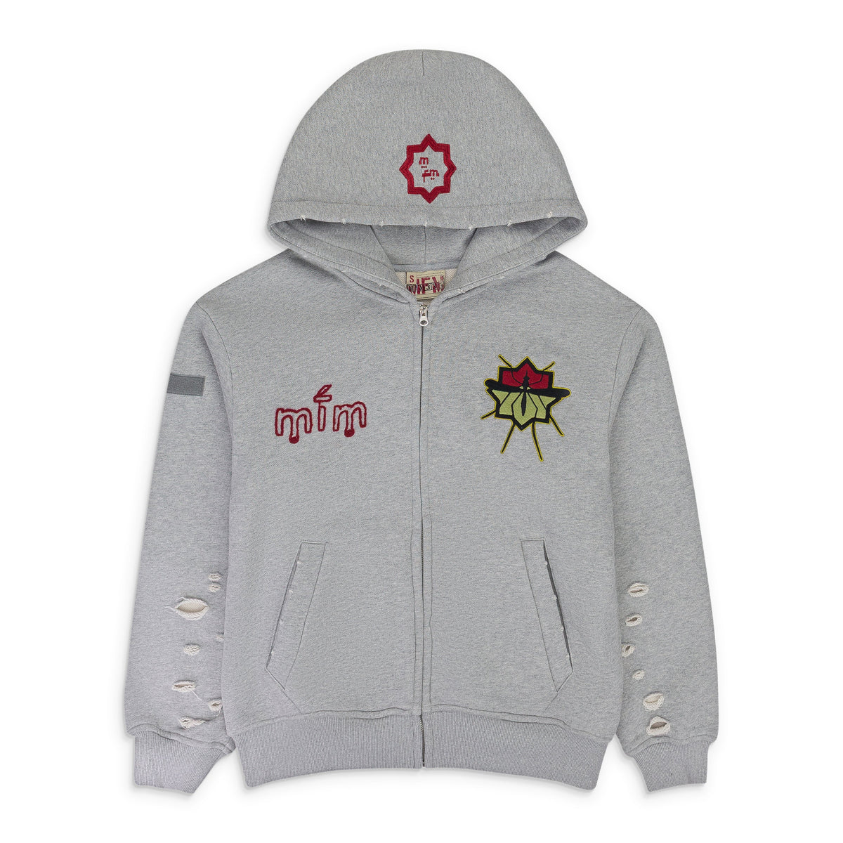 Grey MURD333R.FM Special Ops Hoodie