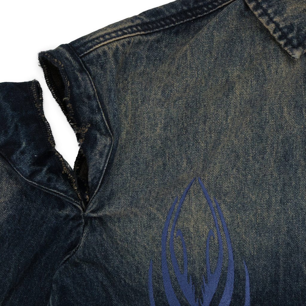 INDIGO GRADIENT BUTTON-DOWN SHIRT