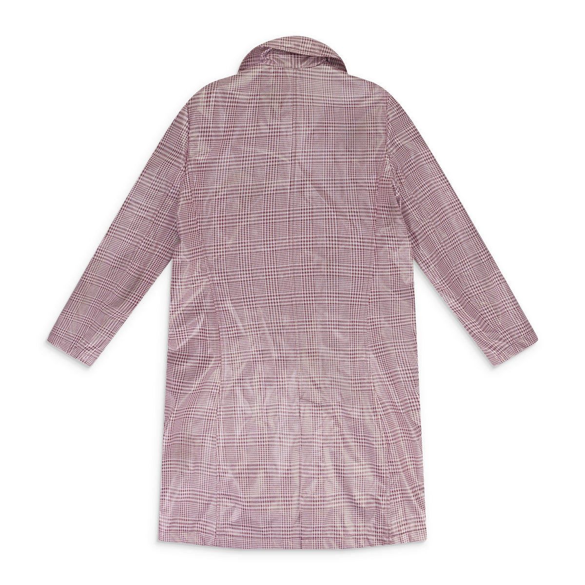 Pink Plaid Vinyl Trenchcoat