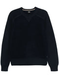 BOSS sweater with a striped panel