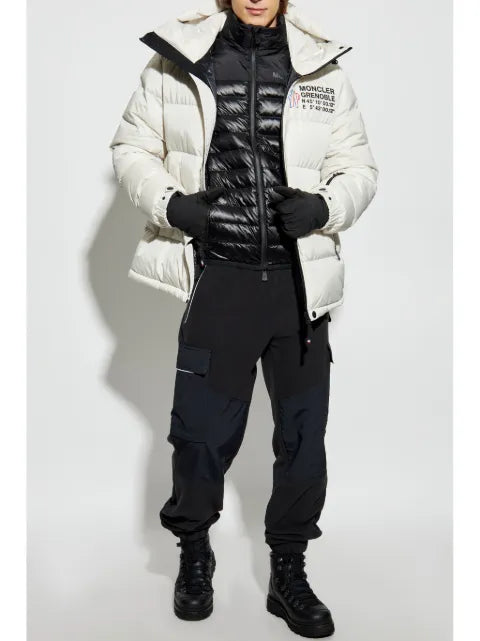 Moncler Grenoble padded polartec® zip-up jacket