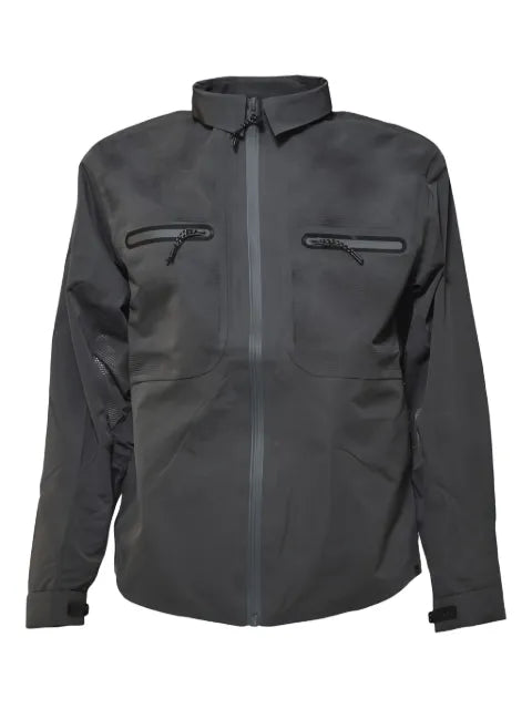 Alpha Industries perforated-details zip-front shirt jacket