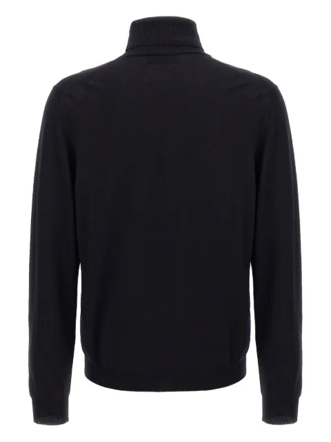 Zanone turtleneck cuffed-sleeve sweater