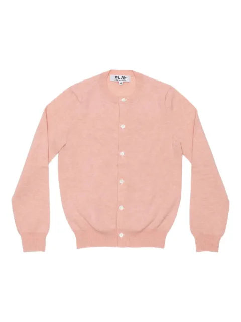 Comme Des Garçons Play wool heart-embellished cardigan