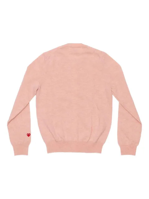 Comme Des Garçons Play wool heart-embellished cardigan