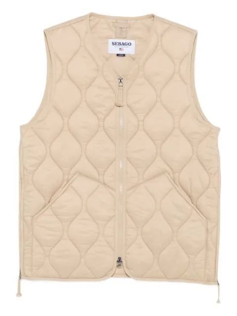 Sebago quilted diamond-pattern vest