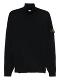 Stone Island turtleneck logo-patch sweater