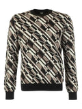 FENDI patterned crew-neck sweater