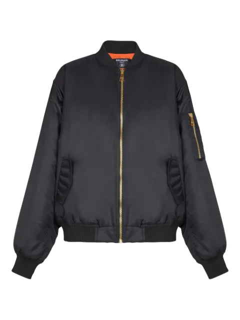 Balmain flap-pockets bomber jacket