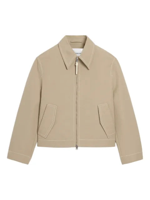 AMI Paris cotton zipped jacket
