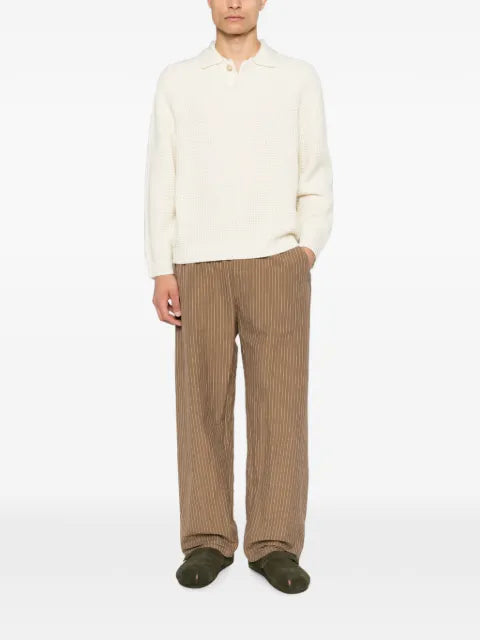 COMMAS waffle-knit buttoned sweater