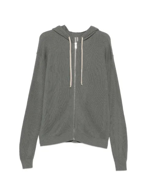 Rick Owens hooded zip-up cardigan