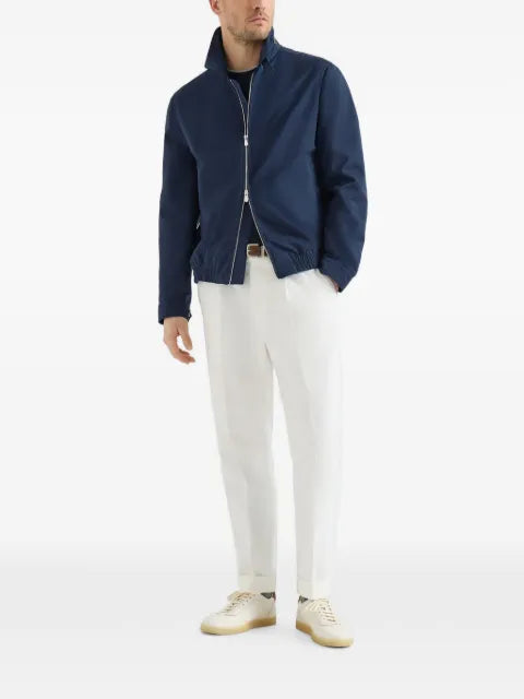 Brunello Cucinelli water-resistant microfiber outerwear jacket