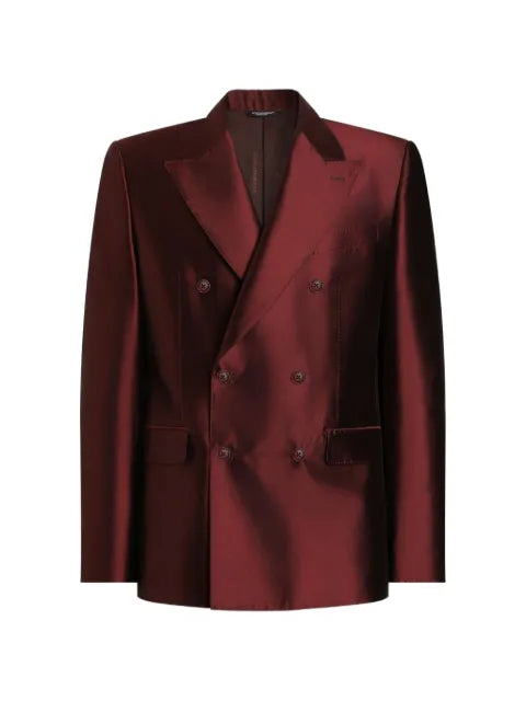 Dolce & Gabbana Sicilia Light double-breasted jacket in shantung silk