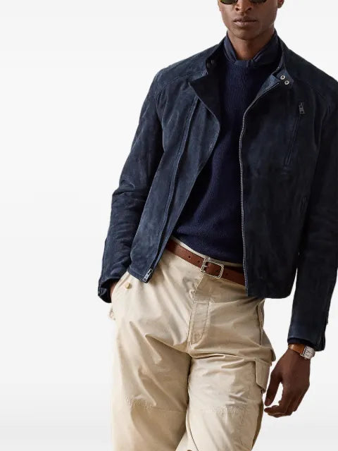 Ralph Lauren Purple Label Moto suede jacket