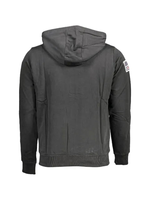 U.S. POLO ASSN. logo-embroidered zip-up hoodie