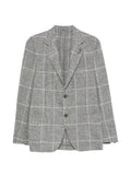 Lardini check-pattern single-breasted blazer