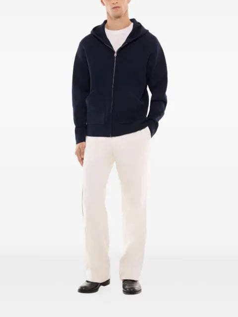 FURSAC zip-up hooded cardigan
