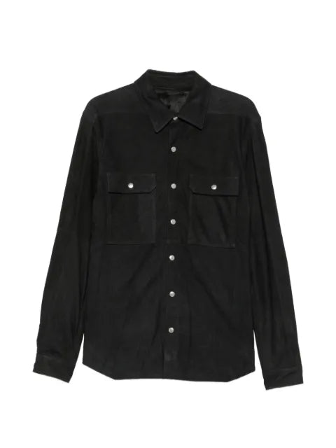 Rick Owens suede press-stud jacket
