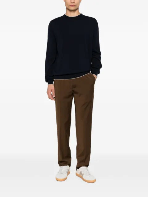 Paul & Shark contrast-trim cashmere sweater