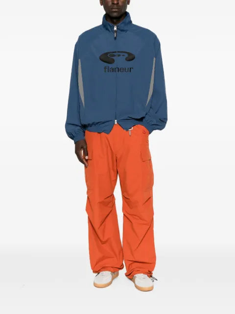 FLÂNEUR Music logo-embroidered track jacket