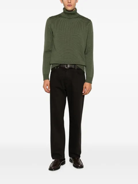 Zanone roll-neck ribbed sweater