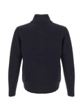Kangra buttoned-collar ribbed-knit sweater