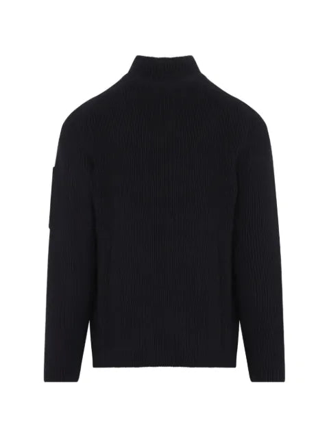 C.P. Company ribbed-knit Lens-detail sweater