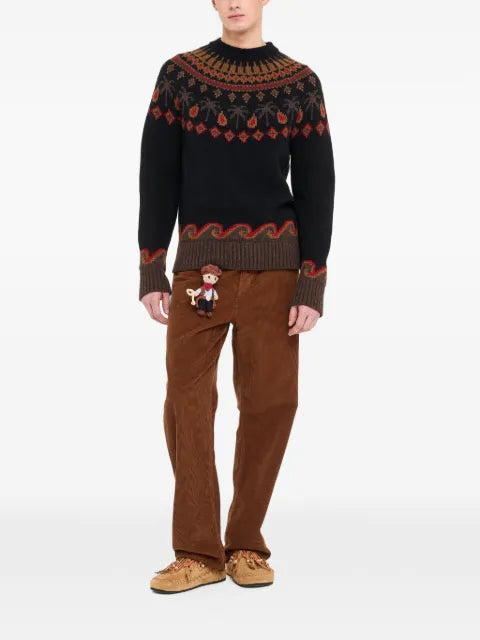 Alanui Sweet Winter jacquard-knit wool sweater