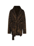 ETRO belted leopard-print cardigan