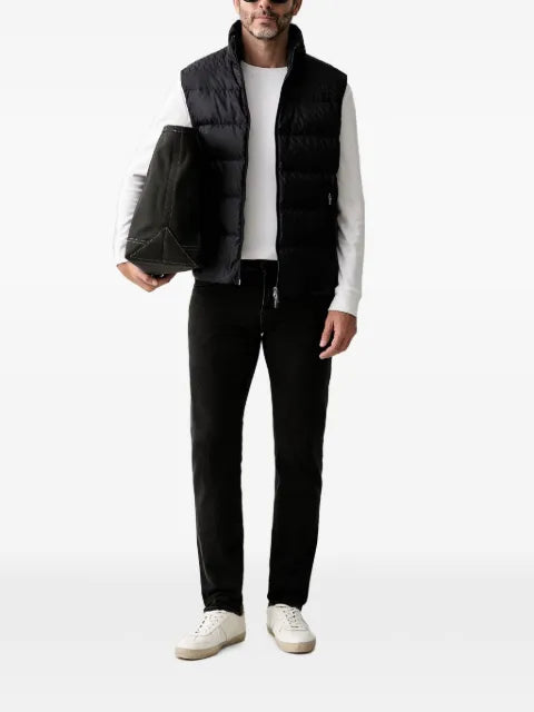 Armani Exchange monogram-print quilted gilet