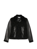 Ernest W. Baker panelled leather jacket