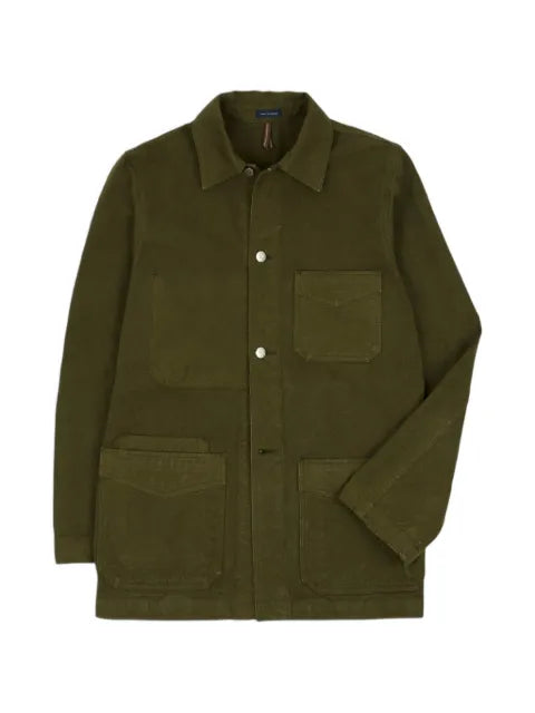 Drake's cotton canvas shirt jacket