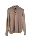 DIKTAT button-up funnel-neck sweater