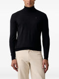 Karl Lagerfeld logo-embroidered roll-neck sweater