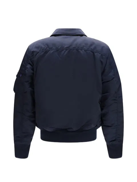 Alpha Industries Cwu-45/P logo-patch bomber jacket