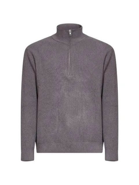 NN07 Danny half-zip ribbed-knit sweater