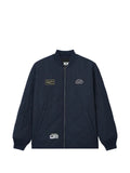 FINGERCROXX quilted logo-patch jacket