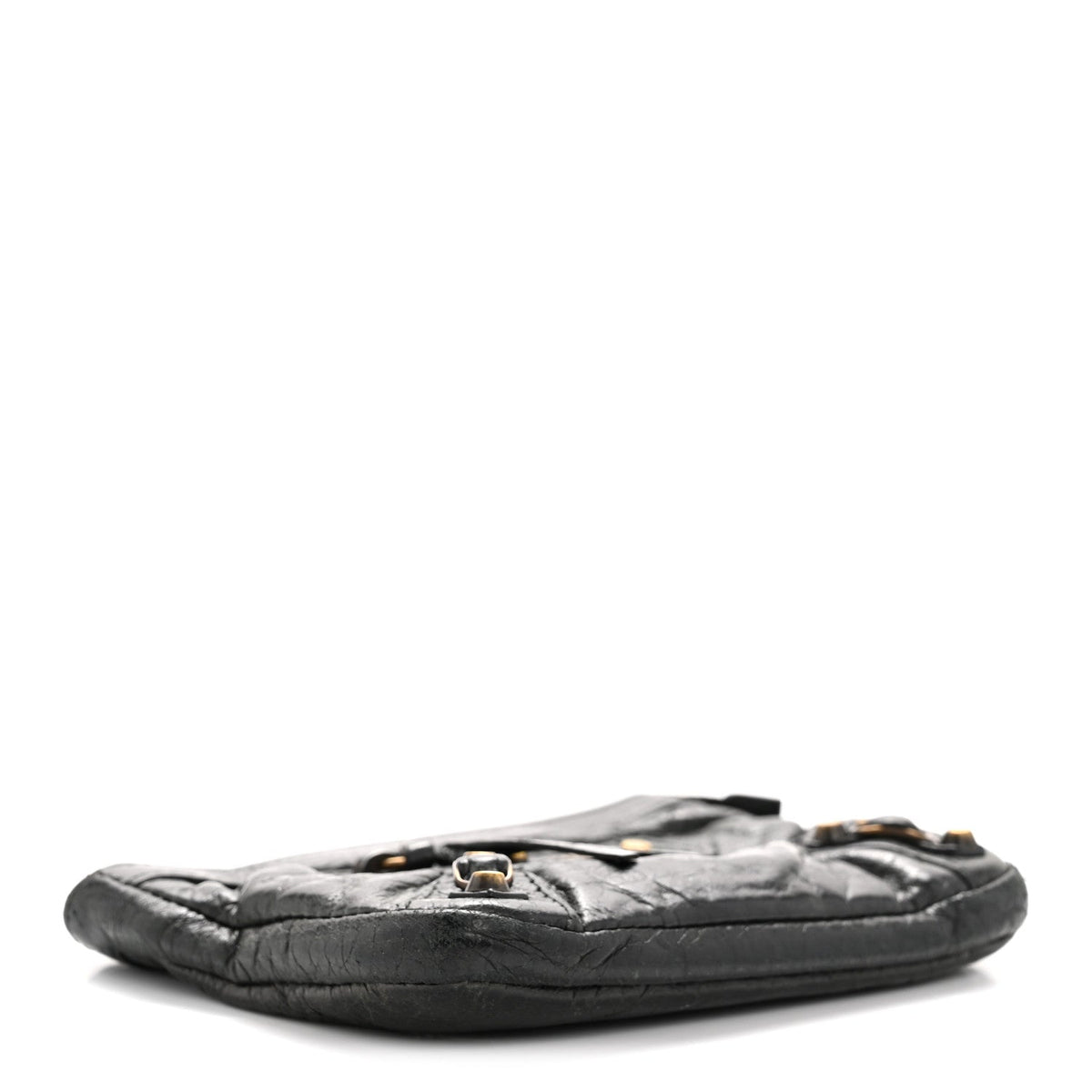 Agneau Classic Hardware M Porte-Monnaie Coin Purse Black