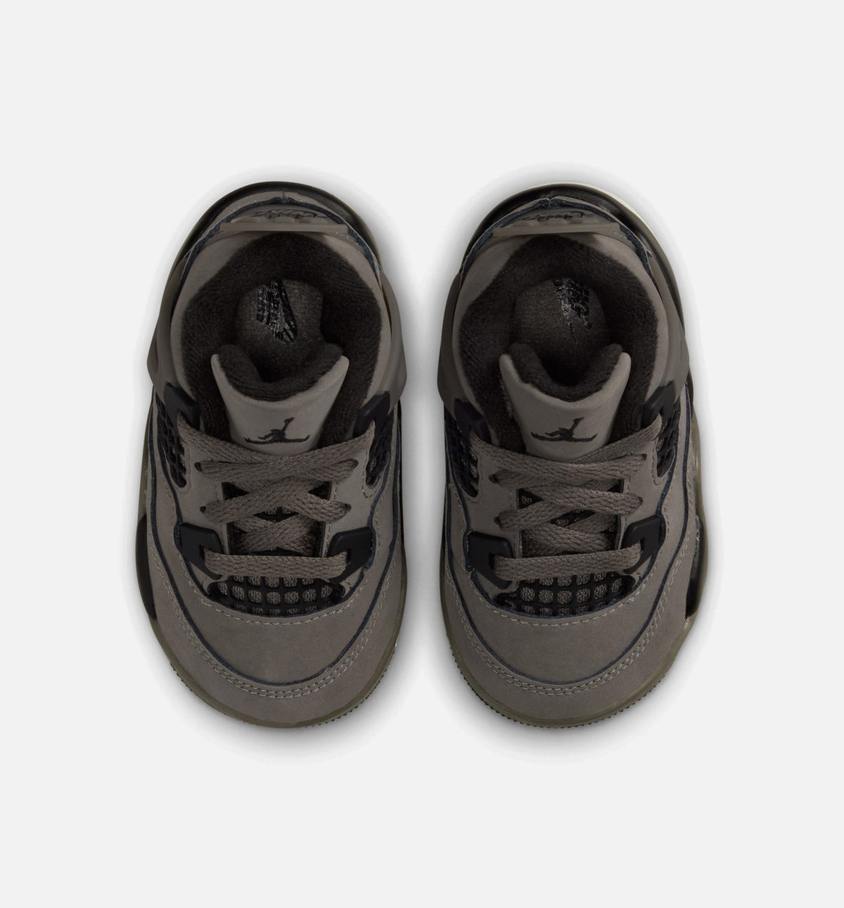 Air Jordan 4 Retro Cave Stone and Black Infant/Toddler Lifestyle Shoe