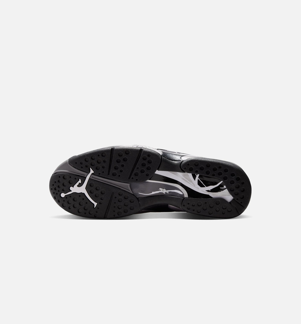 Air Jordan 8 Retro Chrome Black and Light Graphite – Men's Lifestyle Shoe in Black/White/Light Graphite