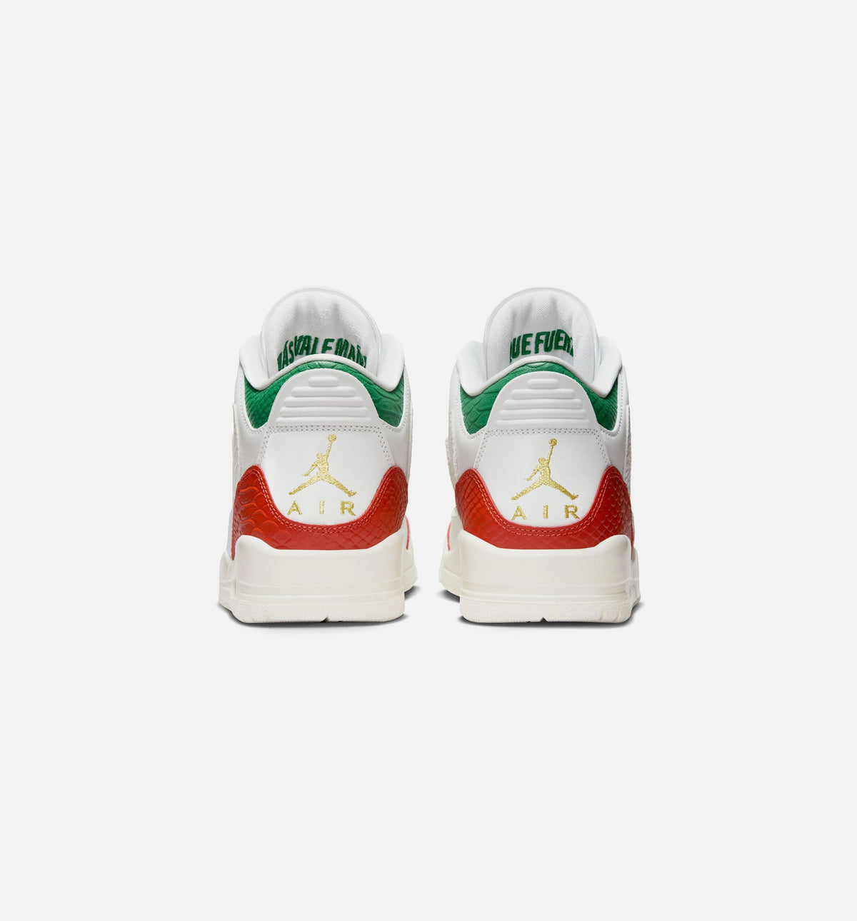 Air Jordan 3 Retro El Vuelo Men's Lifestyle Shoe – Summit White/Pine Green/Dragon Red/Metallic Gold